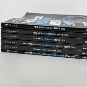 Kaplan Medical Preclinical Review 2023 USMLE Step 1 COMLEX Level 1 6 Book Set